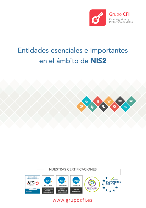 Entidades esenciales e importantes en el ámbito de la NIS2